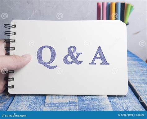 Q And A Questions And Answers Words Typography Concept Stock Photo