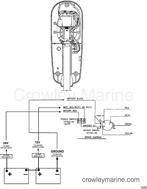 wire diagrammodel   volt  motorguide  motorguide bw crowley marine