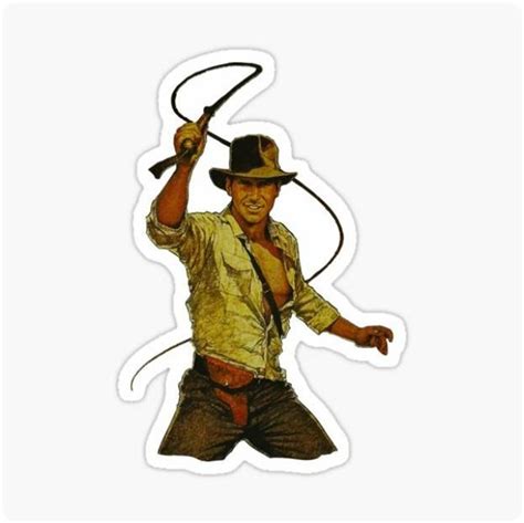 Indiana Jones Stickers Vinyl Decal Laptop Decal Indiana Etsy