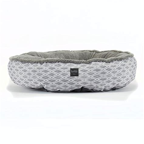 Home Dynamix Nicole Miller Comfy Pooch Pet Bed 30 Inch Round Gray