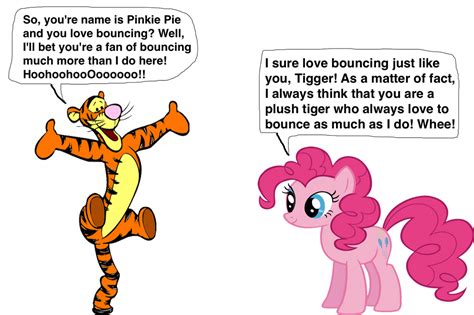 Pinkie Pie Meets Tigger By Homersimpson1983 On Deviantart