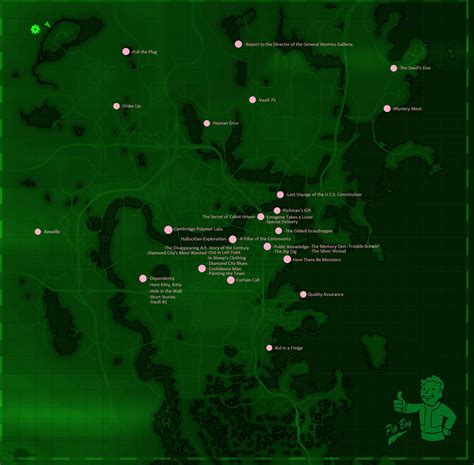 Fallout 4 Map Non Faction Quests Simple Reference Fo4
