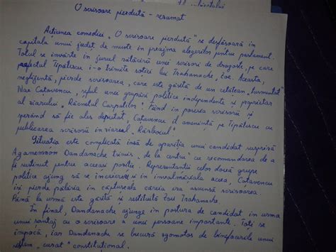 Rezumat "O scrisoare pierduta" Ion Luca Caragiale. Va rog. - Brainly.ro