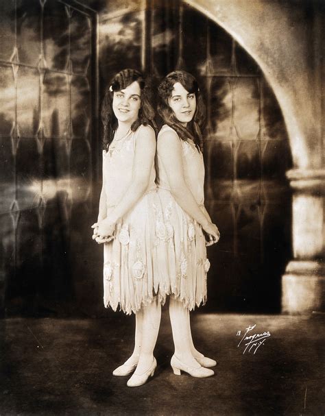 Daisy And Violet Hilton Conjoined Twins Dressed Up For Performance Photograph C 1927