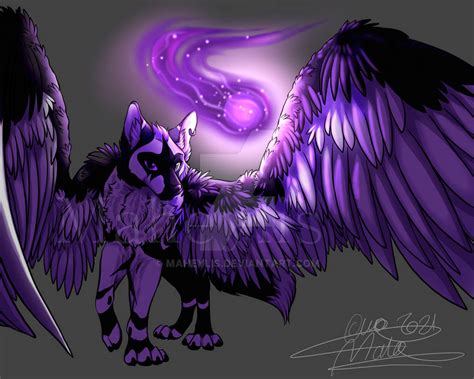 Winged Wolf By Maheylis On Deviantart