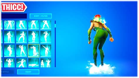 Fortnite Slalom Style Emote But Every Second Is A Different Female Character Sync