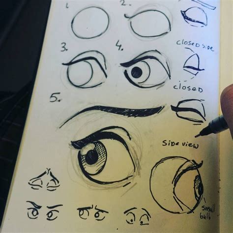 Place the eyeballs inside the sockets, one third high. How to draw disney eyes. Small thing drawn in the train. # ...