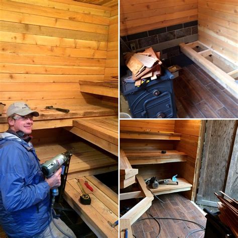 Built From Reclaimed And Collected Materials This Diy Sauna Build Will