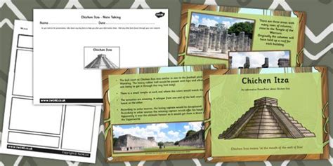Mayan Civilization Chichen Itza Lesson Teaching Pack Powerpoint