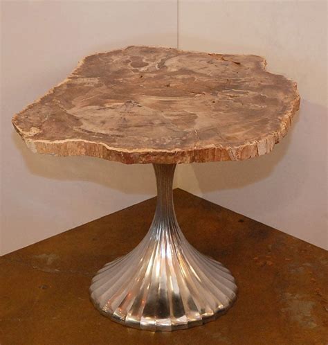 Petrified Wood Table At 1stdibs