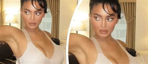 Kylie Jenner Puts On A Busty Display As She Flashes Bra And Underwear