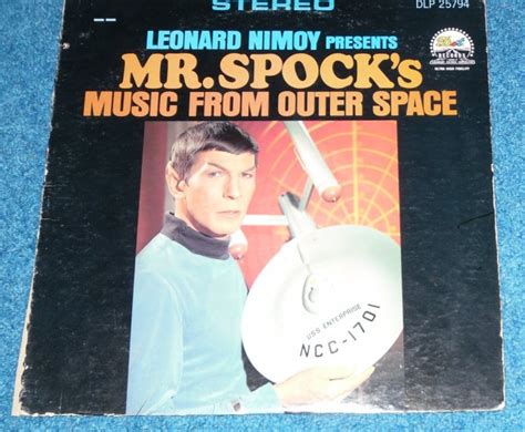 Star Trek Mr Spock Leonard Nimoy Music From Outer Space Lp