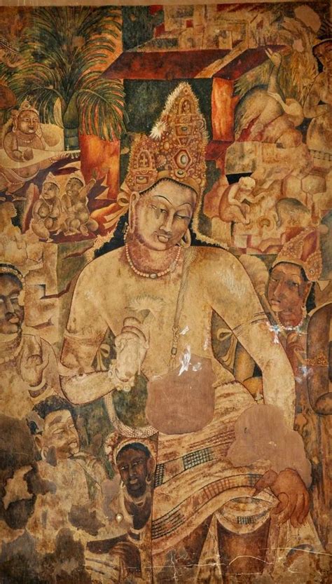 A Beautiful Fresco Of Bodhisattva Padmapani In Cave No 1ajanta Caves