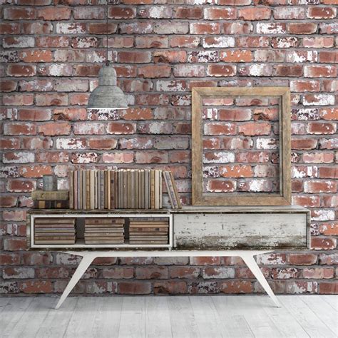 Real Red Brick Wallpaper By Woodchip And Magnolia By