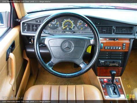 Beige Interior Dashboard For The 1992 Mercedes Benz 190 Class 190e 23