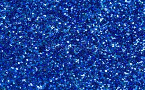 Blue Glitter Closeup Photo Sparkling Glimmer Festive Backgrop Stock