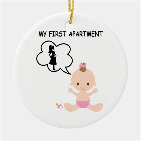 Baby My First Apartment Ceramic Ornament