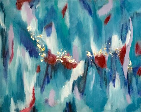 Abstract In Turquoise Oil By Grace Nowlin New Art Grace Abstract