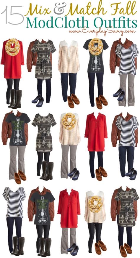 15 Mix And Match Fall Outfits From Modcloth Everyday Savvy