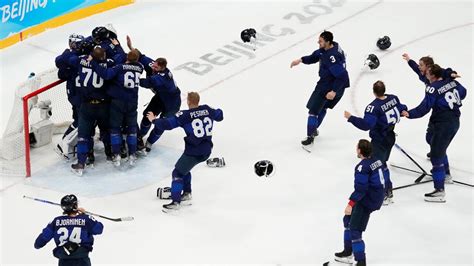 Finland Takes Down Roc Wins First Ever Olympic Hockey Gold