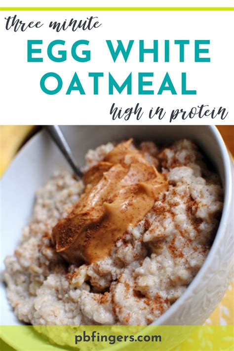 Four squirts in three minutes! Three Minute Egg White Oatmeal Recipe