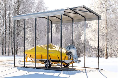 14' Wide x 14' High Arrow Metal Carport - Shelters of New England