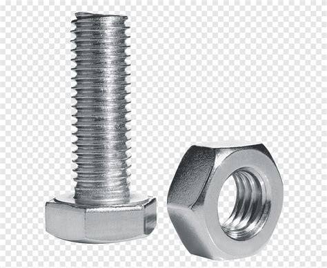 Grey Metal Bolts And Nuts Screw Nut Threading Bolt Stainless Steel