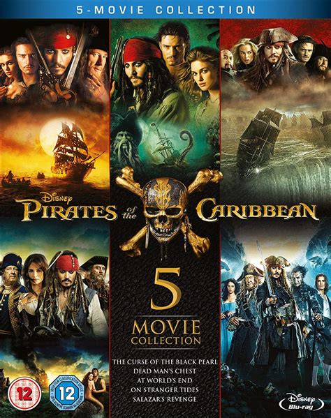 Pirates Of The Caribbean 1 5 Bd Boxset Blu Ray Importación Del Reino