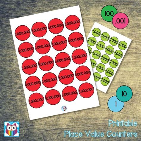 Printable Place Value Counters Primary Classroom Resources
