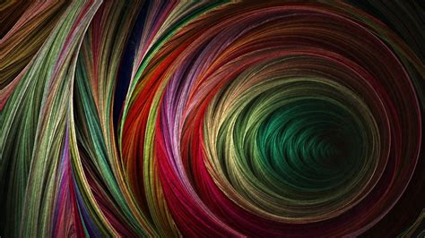 Digital Art Abstract Spiral Colorful Circle Wallpapers Hd Desktop