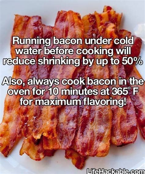 Run Bacon Under Cold Water Before Cooking Eliminates Shrinking Up To 50