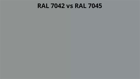 RAL 7042 Vs 7045 RAL Colour Chart UK
