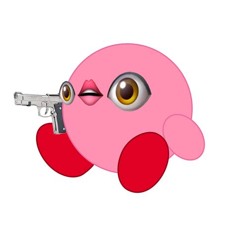 Kirby Has A Gun By Rafael Ignacio