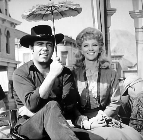 Pernell Roberts And Kathie Browne Adam Cartwright And Laura Dayton