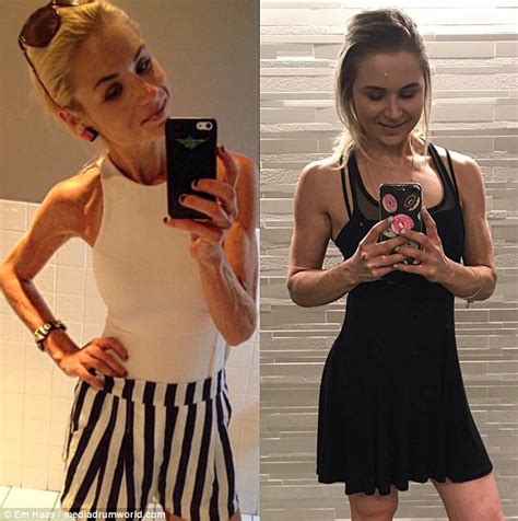Anorexic New Jersey Woman Em Haas Becomes Fitness Blogger Daily Mail