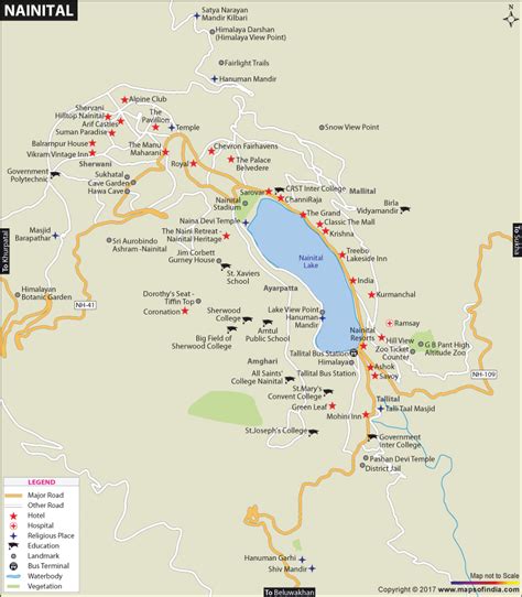 Nainital City Map