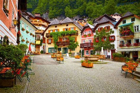 The Village Of Hallstatt Austria