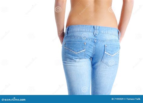 fit woman wearing blue jeans royalty free stock images image 7195929