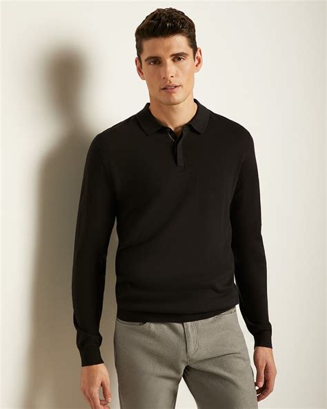 long sleeve polo sweater rwandco