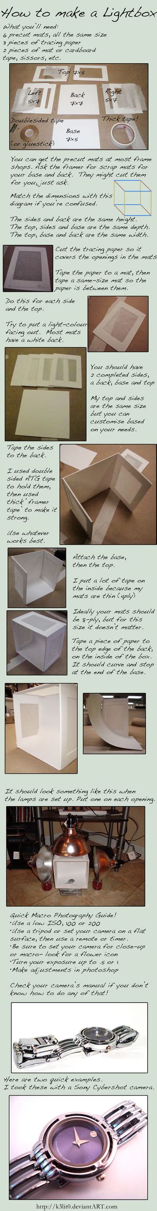 DIY Lightbox by K3lit0 on DeviantArt