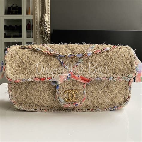 Chanel Straw Raffia Flap Bag Designer Wishbags