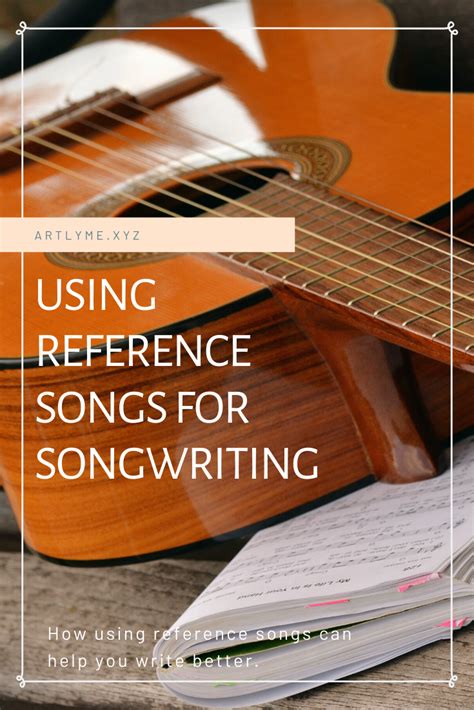 .the professor forgot to mention how to cite a song, i still have 3 weeks before the research proposal and i was wondering if someone underwent the same quagmire ? Using reference songs as a songwriter | Songwriting, Writing lyrics, Songs