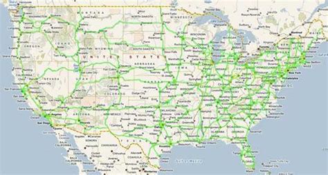 United States Temperature Cellular Coverage Road River Map