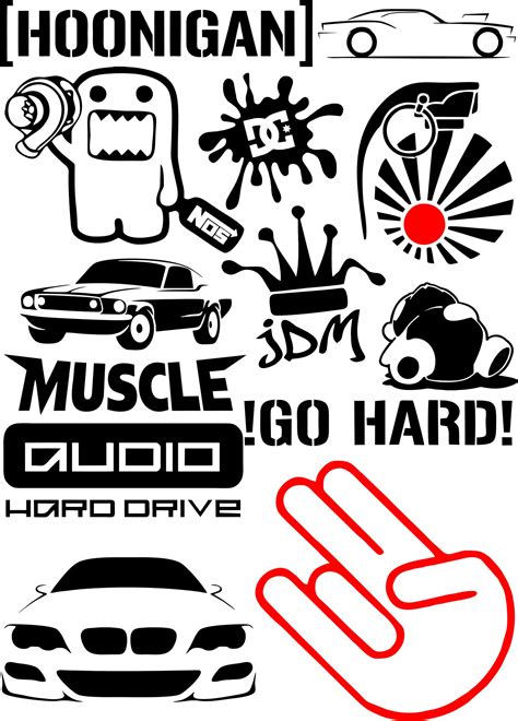 Vinyl stickers and badges Vector Pack Free Vector cdr Download - 3axis.co