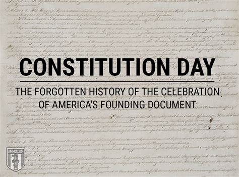 Constitution Day The Forgotten History Of The Celebration Of Americas