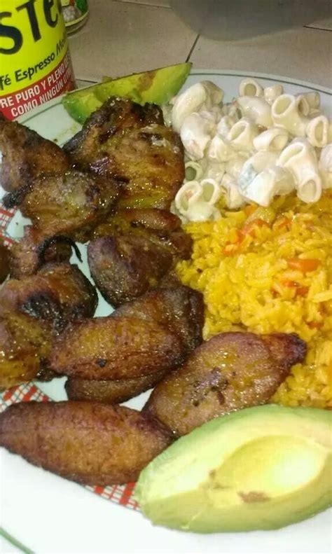The perfect side dish is fried sweet plantains. Puerto Rican food | Soul food dinner, Soul food, Puerto ...