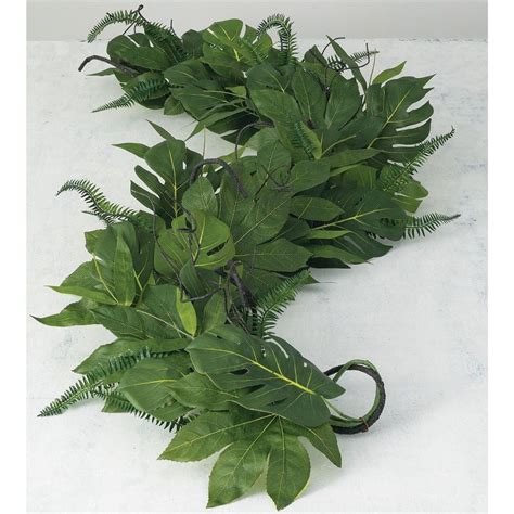 Sullivans Artificial Tropical Leaf Garland 76l Green Leaf Garland