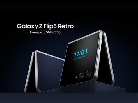 Samsung Unveils The Galaxy Z Flip 5 Retro Inspired By The Classic E700 Flip Phone