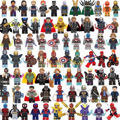 lego marvel super heroes minifigures bonecos compatível lego marvel dc vingadores liga da