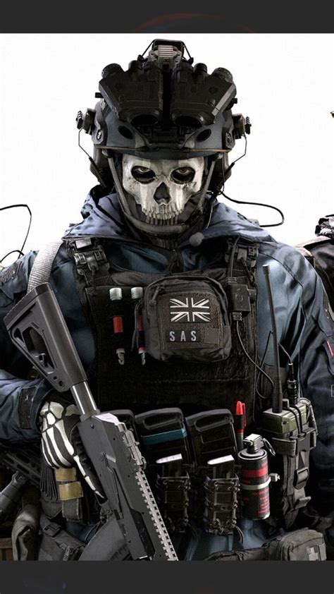 10 Secrets About Call Of Dutys Ghost Character Gamez News Sas Special Forces Ghost Soldiers